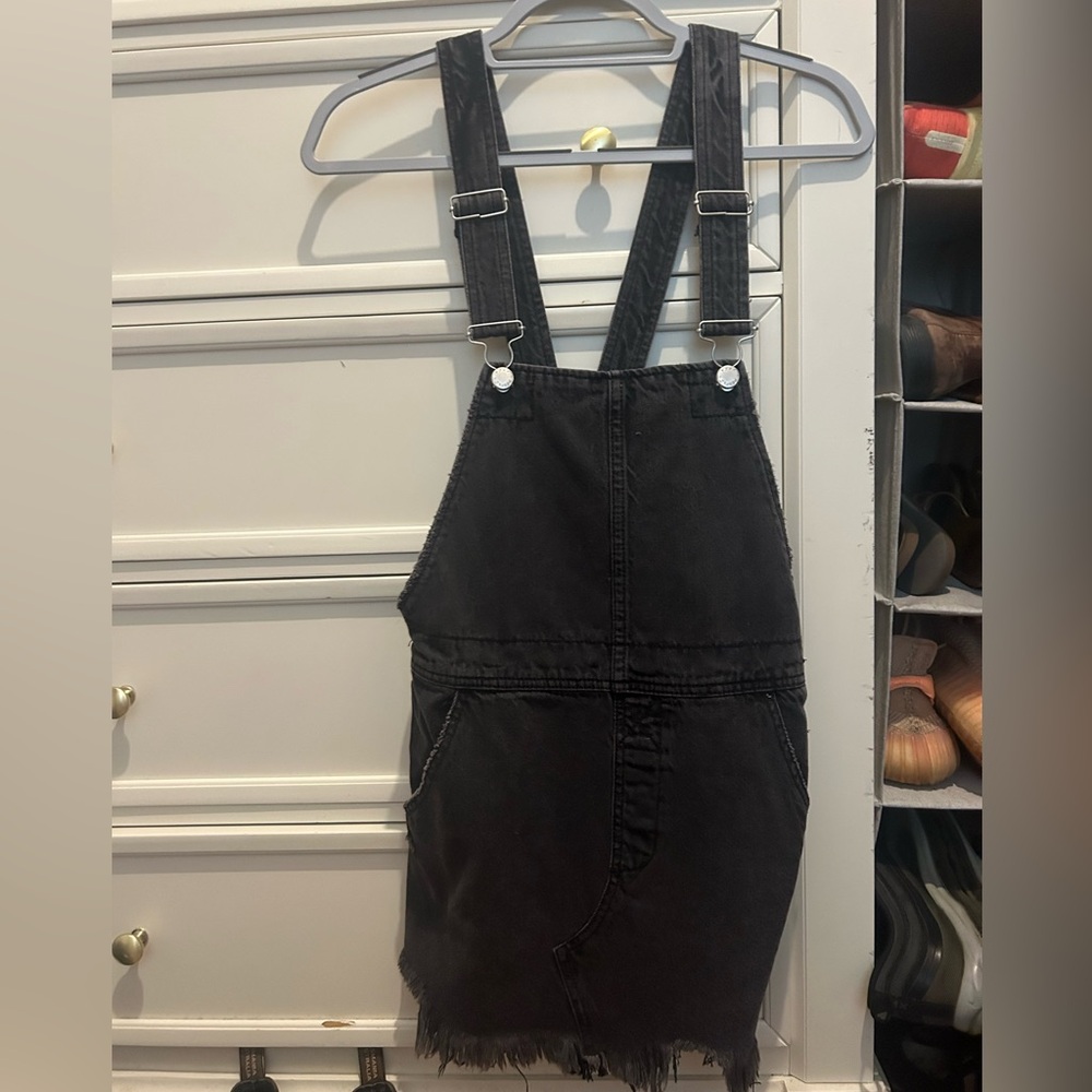 Free People dress overalls - black denim